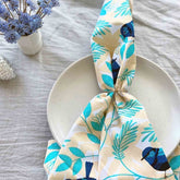 Blue Wren 100% Cotton Cloth Napkins Set of 4