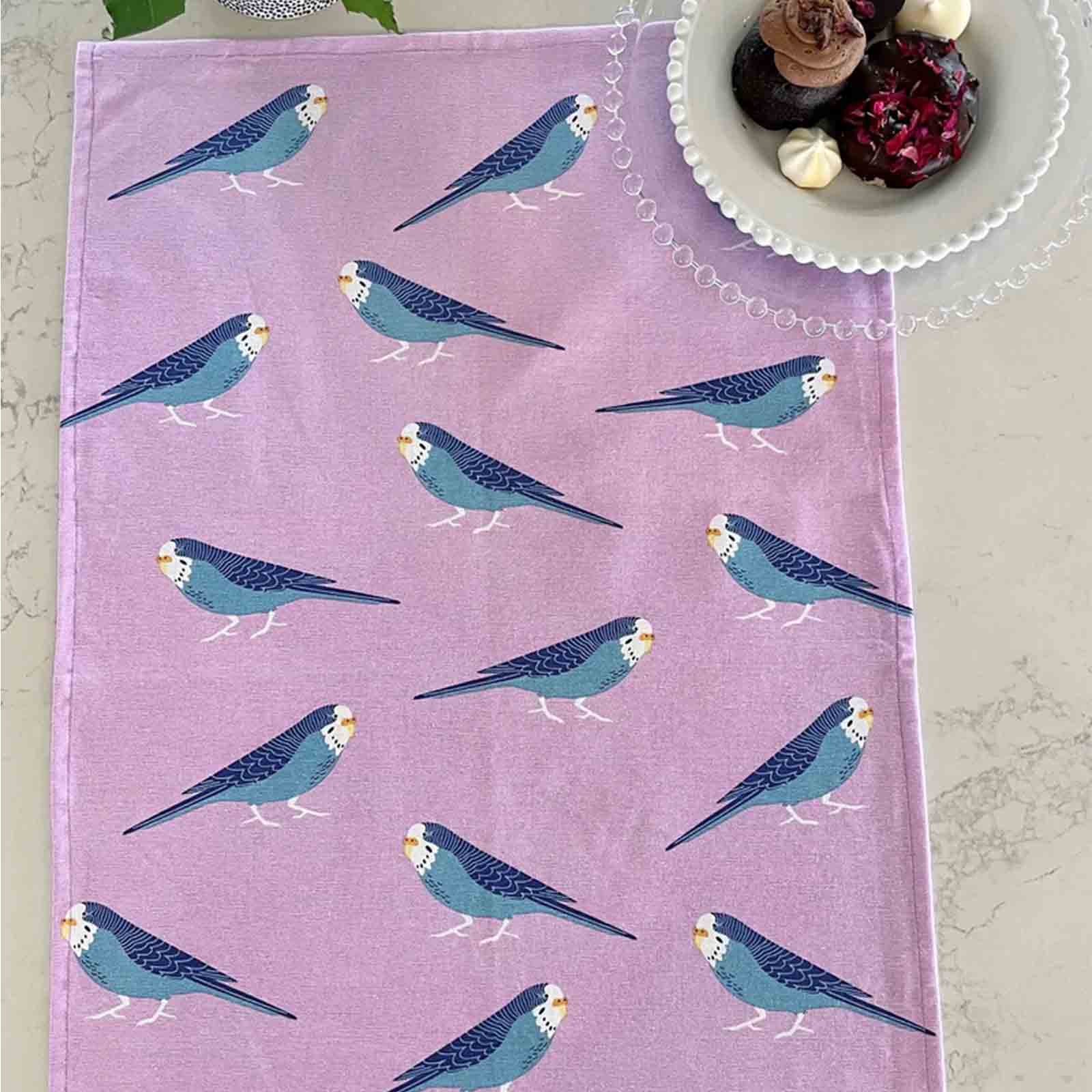 Budgies 100% Cotton Tea Towel