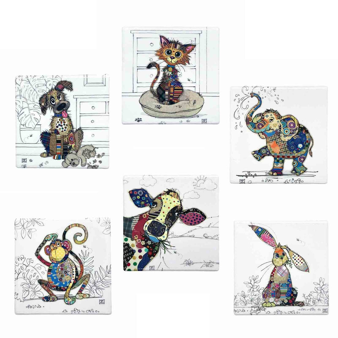Bug Art Kooks Ceramic Coasters - 6 Designs Available