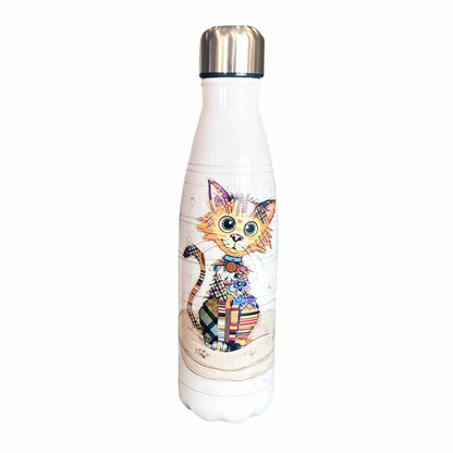 Bug Art Kooks Kimba Kitten Cat - 600ml Stainless Steel Water Bottle
