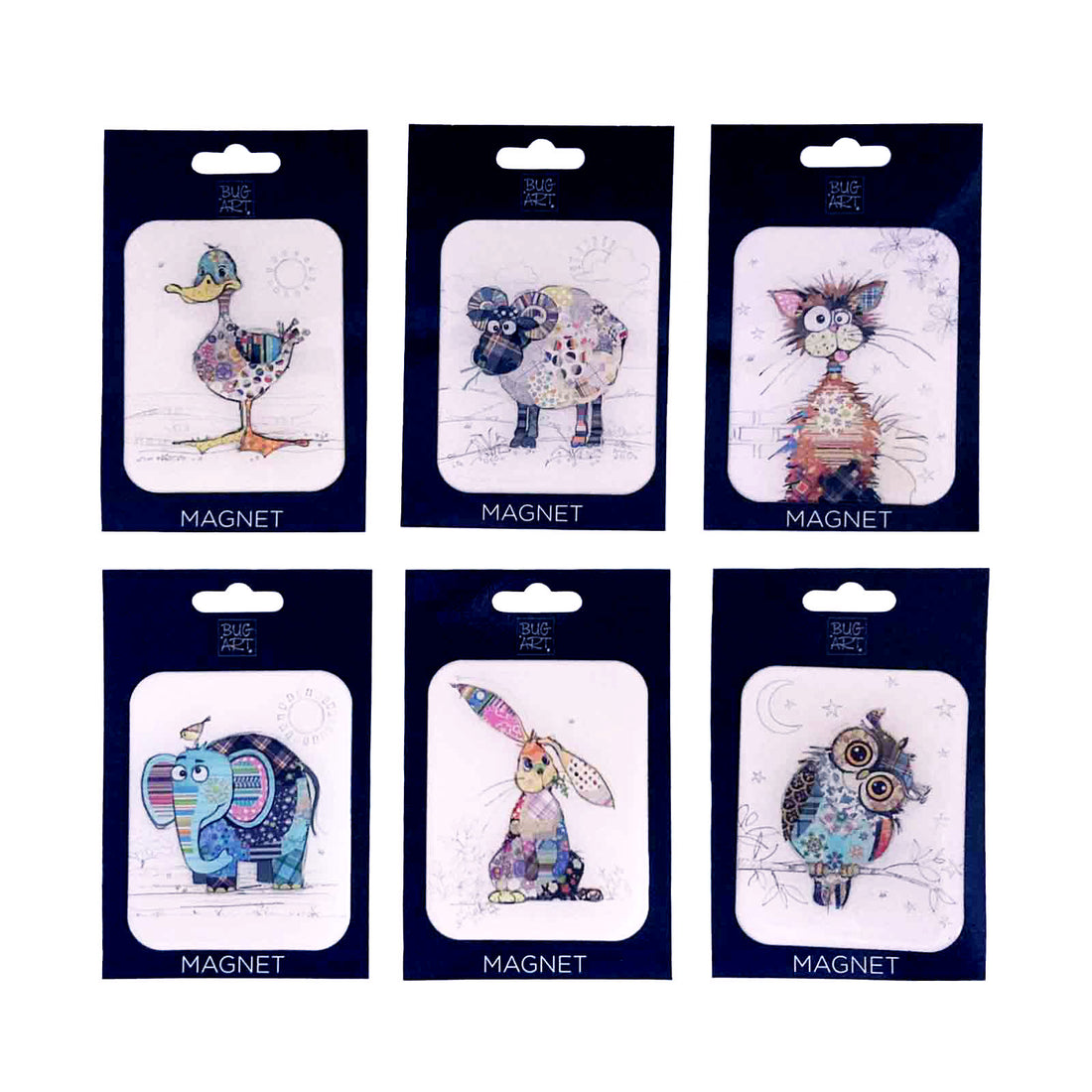 Bug Art Kooks Large Magnets - 6 Designs Available