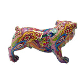 Resin Bulldog Groovy Art Sculpture Ornament