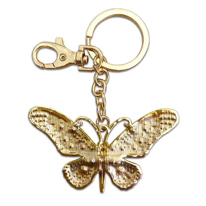Butterfly (back) - Australian Animal &quot;Aussie Bling&quot; Metal Keyring