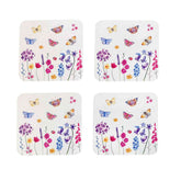 Butterfly Garden Coasters Set of 4