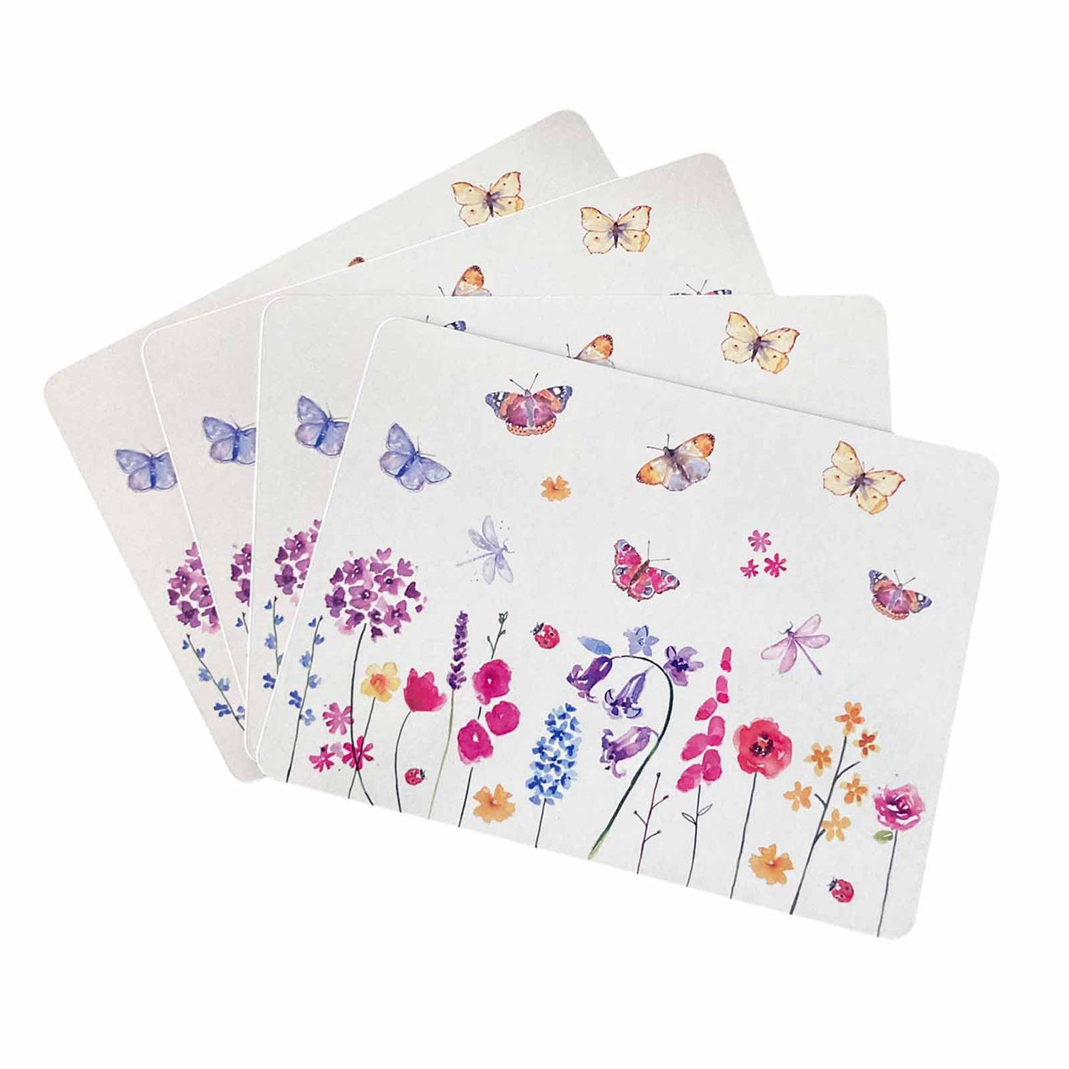 Butterfly Garden Placemats Set of 4