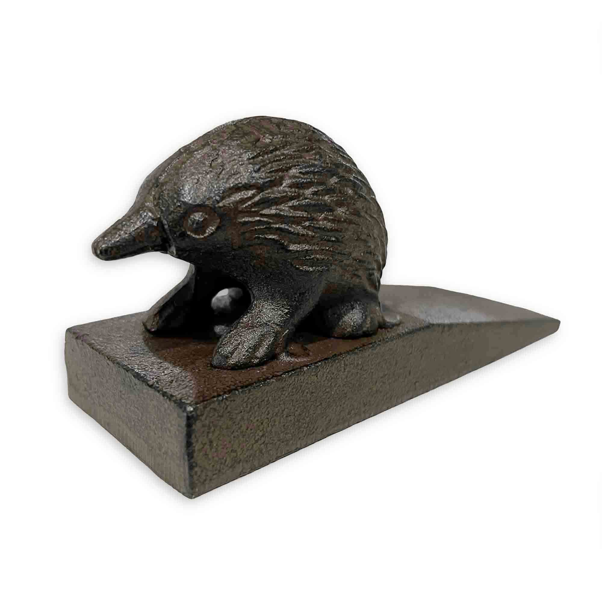 Cast iron Australian Echidna Metal Wedge Door Stop 