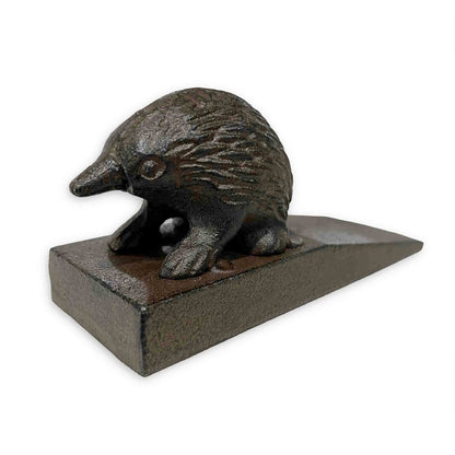 Cast iron Australian Echidna Metal Wedge Door Stop 