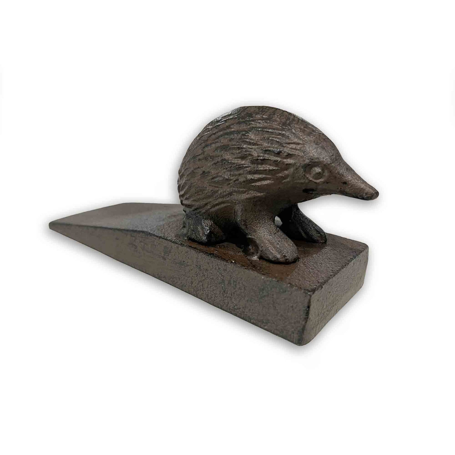 Cast iron Australian Echidna Metal Wedge Door Stop 