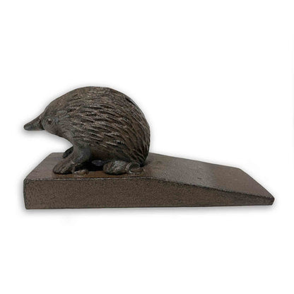 Cast iron Australian Echidna Metal Wedge Door Stop 
