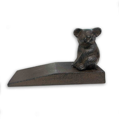 Australian Koala Metal Cast Iron Door Stop Wedge