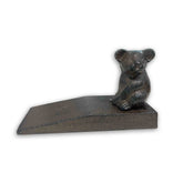 Australian Koala Metal Cast Iron Door Stop Wedge
