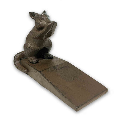 Australian Possum Metal Cast Iron Door Stop Wedge