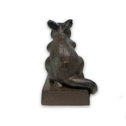 Australian Possum Metal Cast Iron Door Stop Wedge