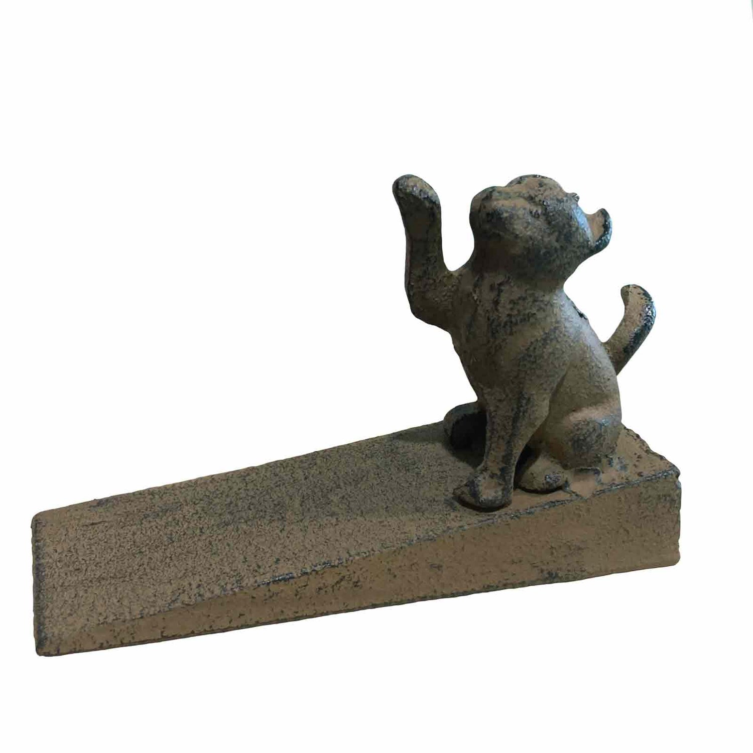 Cat Cast Iron Wedge Door Stop