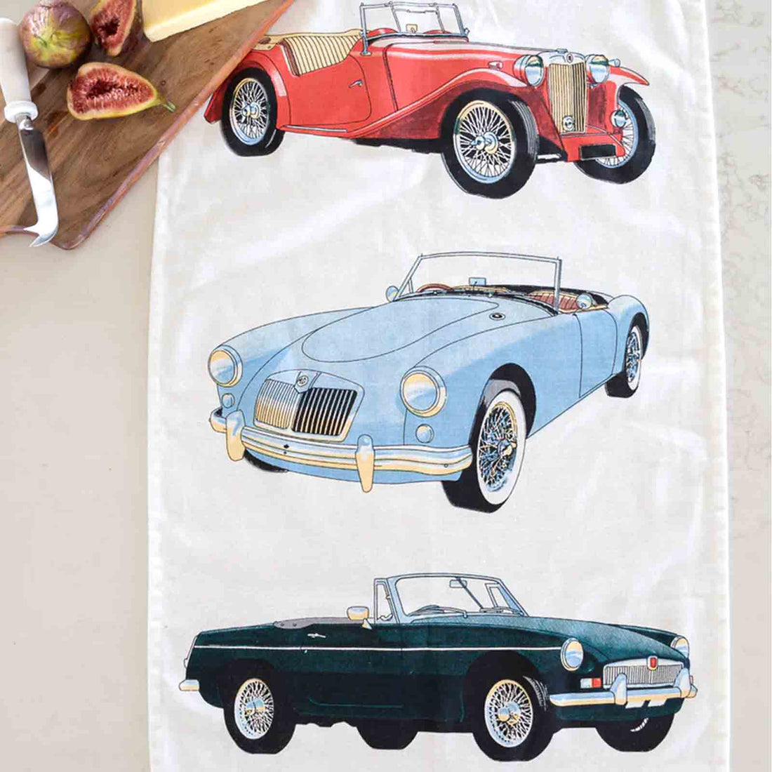 MG - Classic Cars 100% Cotton Tea Towel