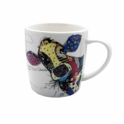 Connie Cow Bug Art Kooks Fine China Coffee Mug