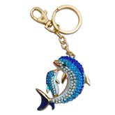 Dolphin - Australian Animal "Aussie Bling" Metal Keyring
