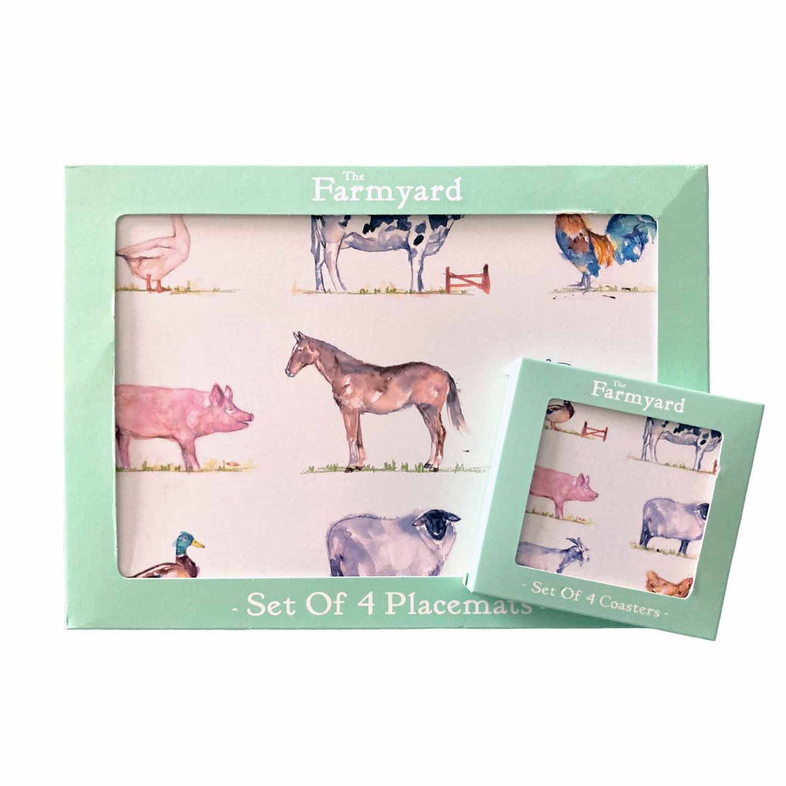 The Farmyard Placemats and Coasters Set of 4