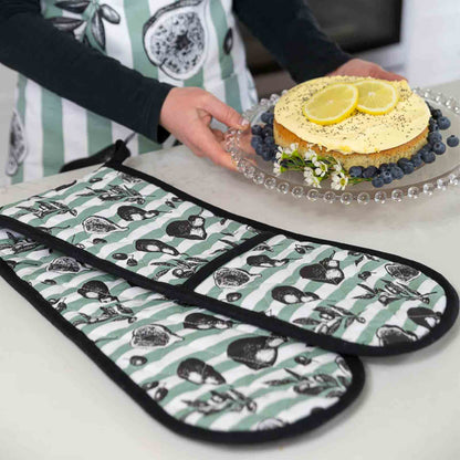 Fig &amp; Pear 100% Cotton Double Oven Glove