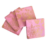 Pink Florabella Ceramic Coasters - Set of 4