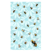 Flower Bees 100% Cotton Tea Towel