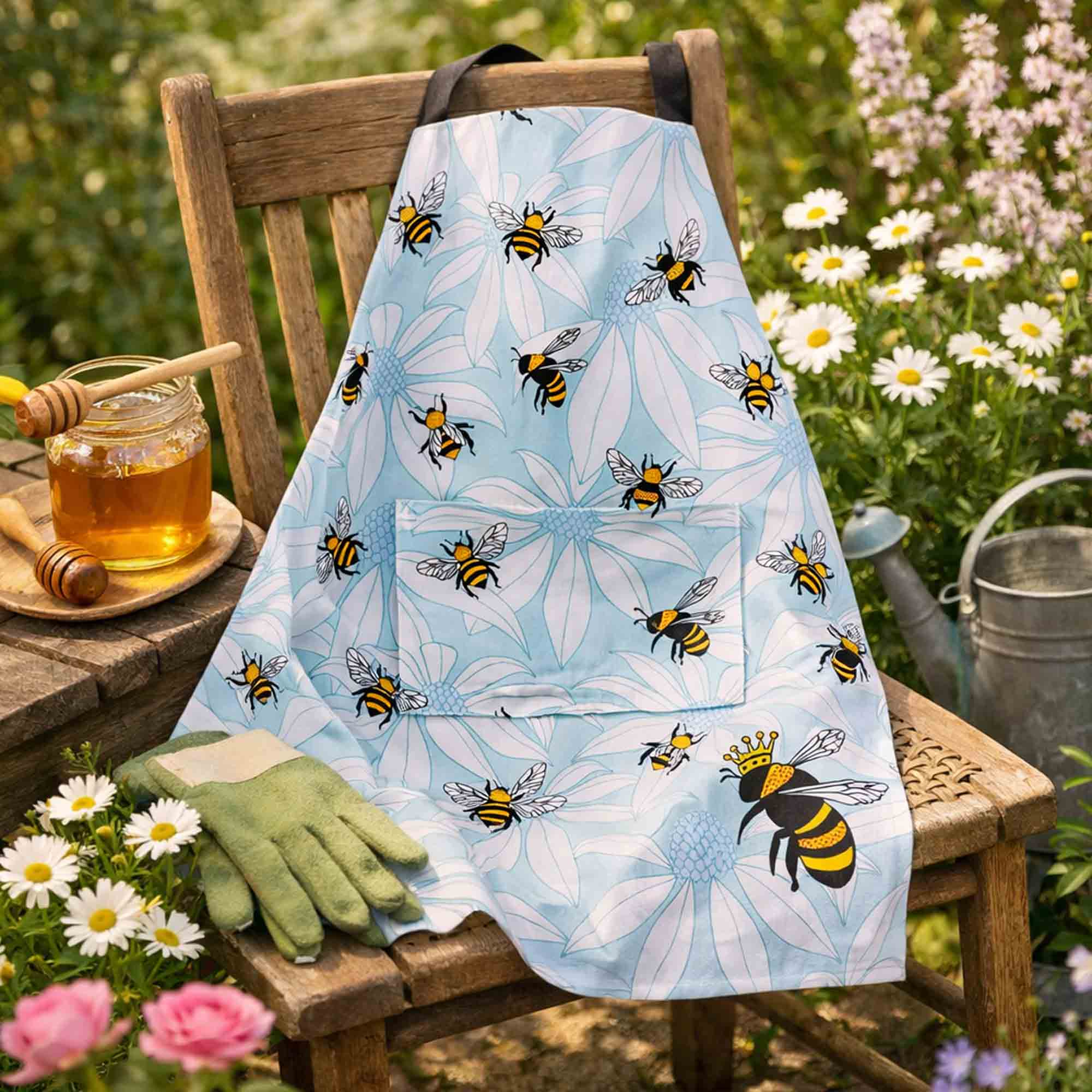 FLOWER BEES Heavy Drill Apron