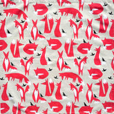 Foxes 100% Cotton Cloth Napkins Set of 4 - 45cm