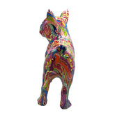 French Bulldog Groovy Art Resin Sculpture Figure