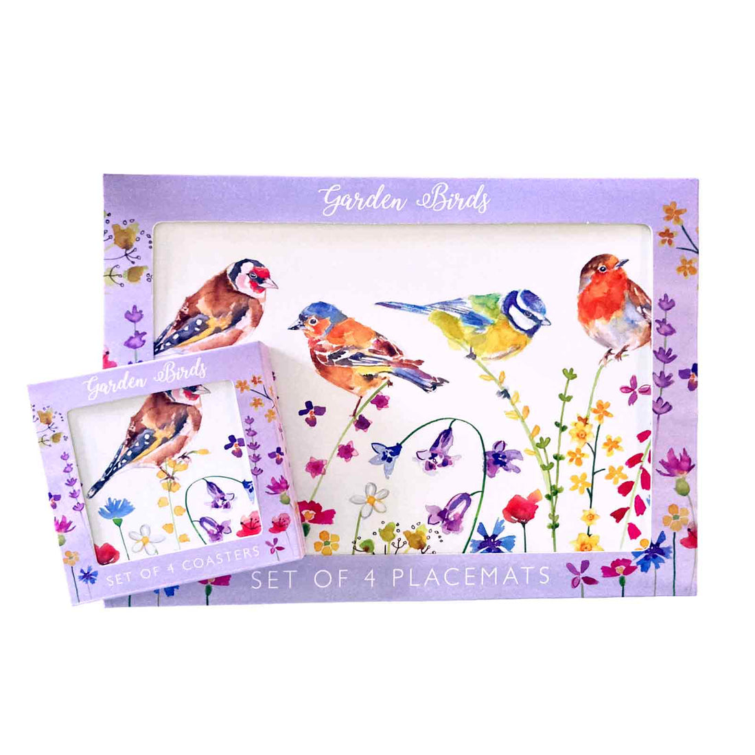 Garden Birds Placemats and Coasters Set of 4