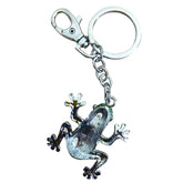 Green Tree Frog (back) - Australian Animal "Aussie Bling" Metal Keyring