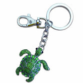 Green Turtle - Australian Animal "Aussie Bling" Metal Keyring