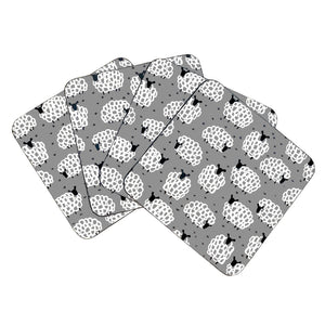 Grey Sheep Resin Coasters - Set of 4