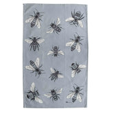 Grey Sketch Bees Cotton Tea Towel – 100% cotton Australian kitchen textile