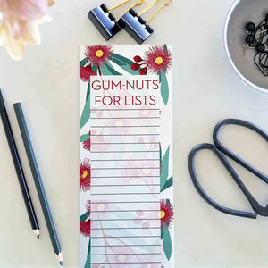 Gum-Nuts For Lists Magnetic Note Pad Jotter