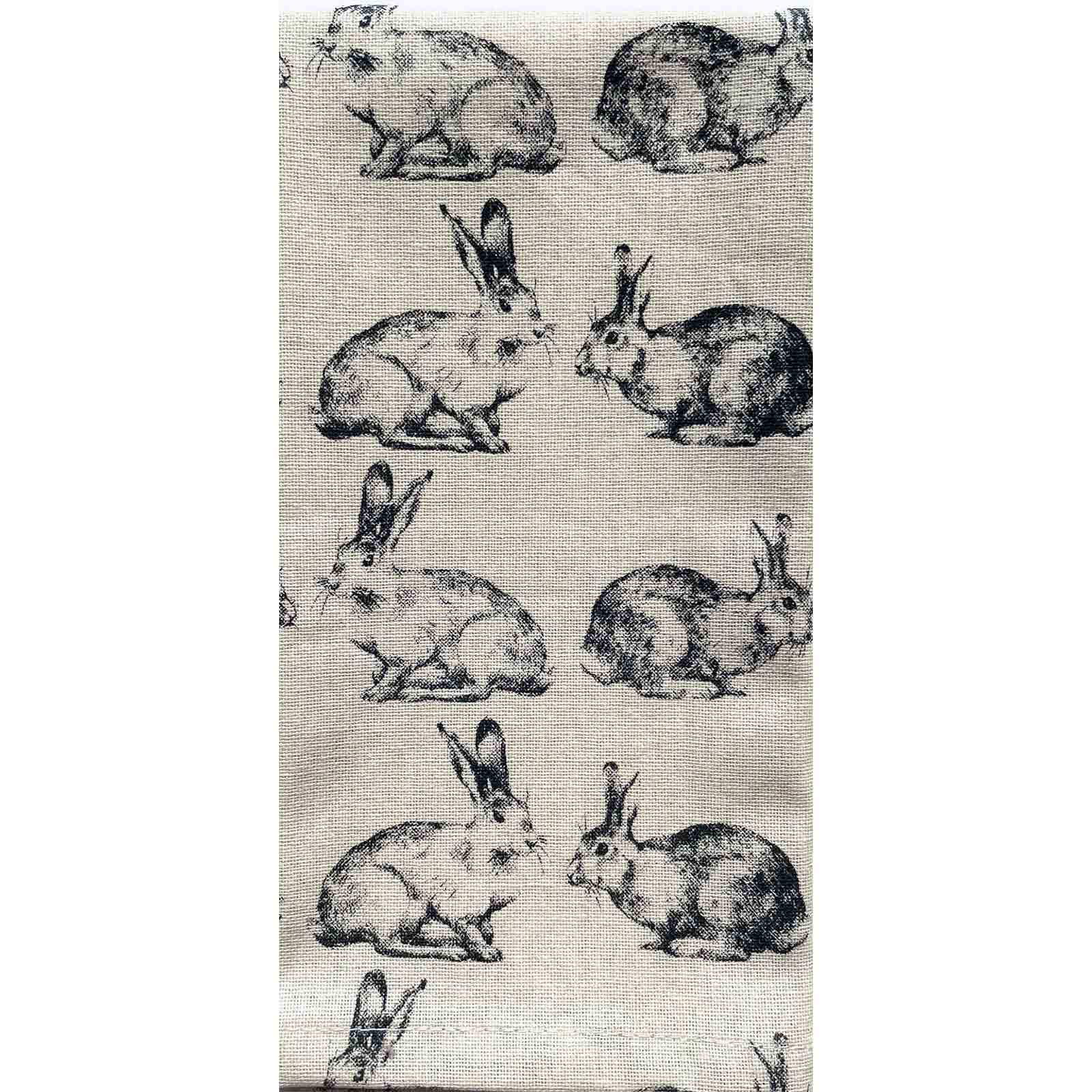 Hares Rabbit 100% Cotton Cloth Napkins Set of 4