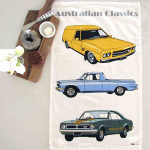 HOLDEN - CLASSIC CARS 100% Cotton Tea Towel