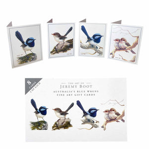 Jeremy Boot Australia's Blue Wrens Gift Cards - Set of 8