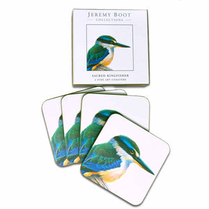 Jeremy Boot Collections Sacred Kingfisher Australian Birds Fine Art Coasters
