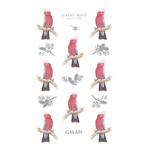 Jeremy Boot - Galah - Birds of Australia 100% Cotton Tea Towel