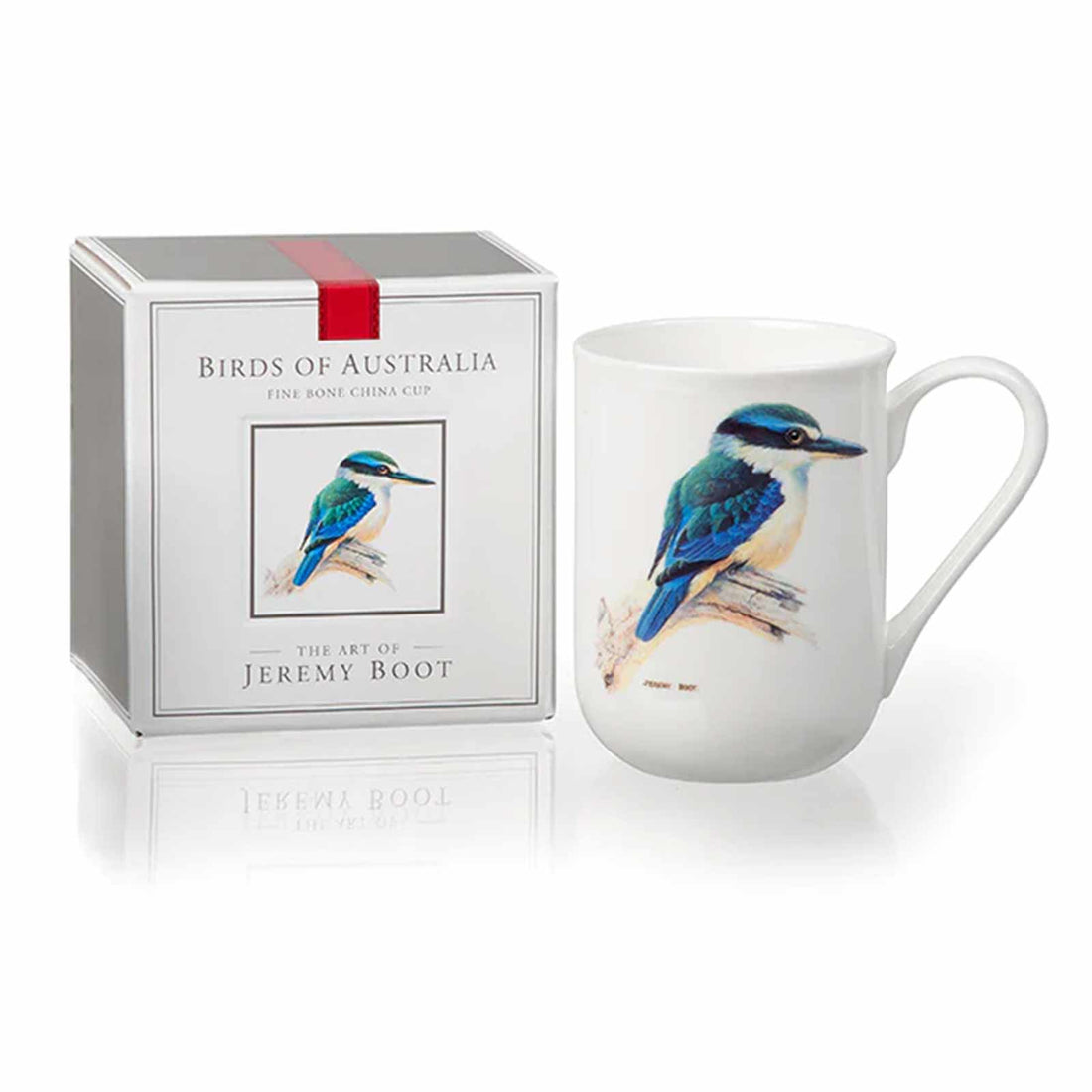 Jeremy Boot Sacred Kingfisher Birds of Australia Gift Boxed Bone China Coffee Mug Australian Souvenir