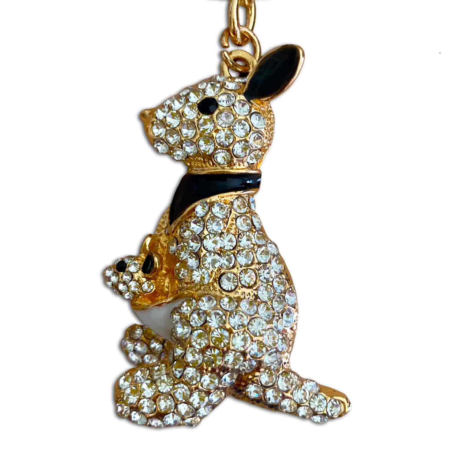 Kangaroo - Australian Animal &quot;Aussie Bling&quot; Metal Keyring
