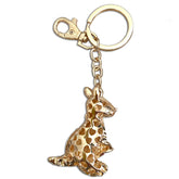 Kangaroo (back) - Australian Animal "Aussie Bling" Metal Keyring
