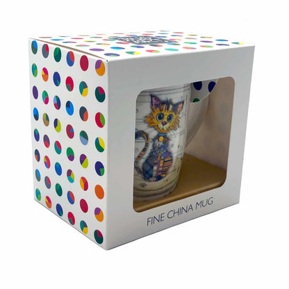 Bug Art Kooks Kimba Kitten Gift Boxed Fine China Coffee Mug