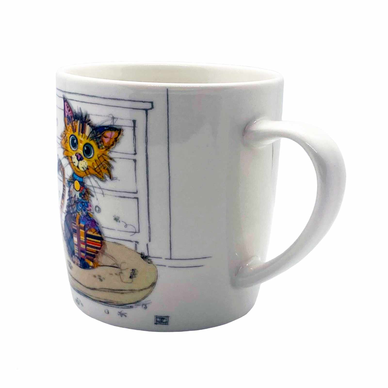 Bug Art Kooks Kimba Kitten Gift Boxed Fine China Coffee Mug