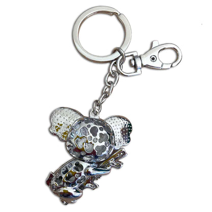 Koala (back) - Australian Animal &quot;Aussie Bling&quot; Metal Keyring
