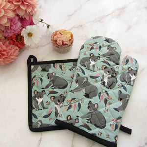 KOALAS Oven Glove and Pot Holder Set