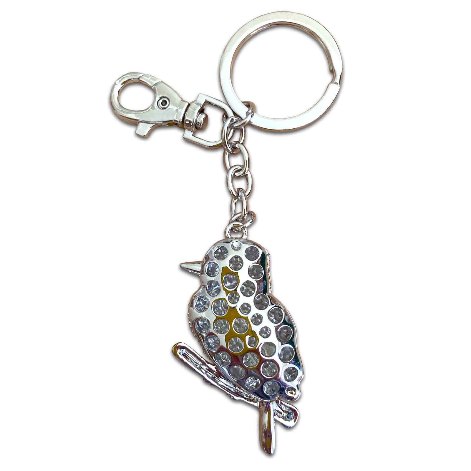 Kookaburra (back) - Australian Animal &quot;Aussie Bling&quot; Metal Keyring