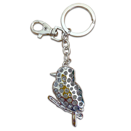 Kookaburra (back) - Australian Animal &quot;Aussie Bling&quot; Metal Keyring