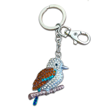 Kookaburra - Australian Animal &quot;Aussie Bling&quot; Metal Keyring