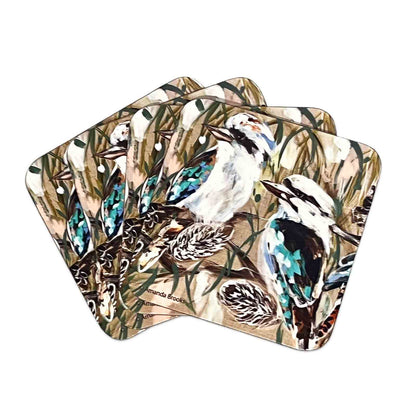 Kookaburra &amp; Banksia Placemats / Coasters